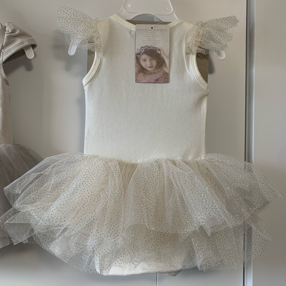 Two OLIVIA ROSE baby girl's bodysuit tutu dresses - Picture 5 of 6